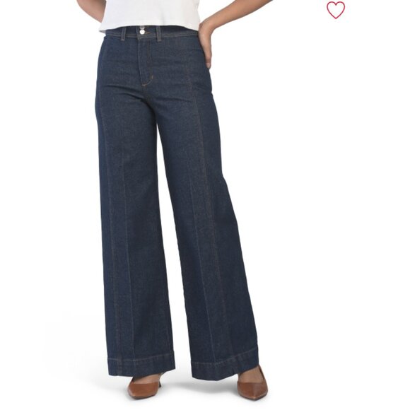 NEW JOE'S The Seamed Denim Trousers in rinse for women 825 7t3 - Picture 1 of 2